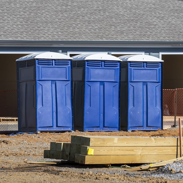 how often are the portable toilets cleaned and serviced during a rental period in Centreville